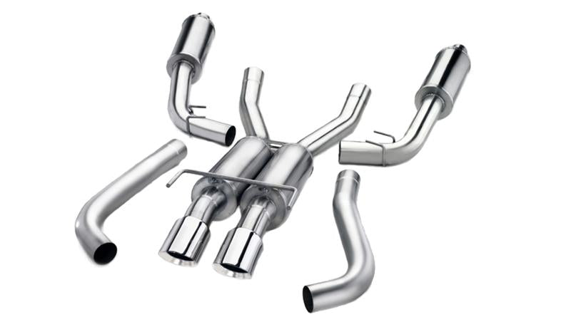 Corsa 2018-2023 Ford Mustang GT Fastback 5.0L 3in Cat-Back System Dual Rear Exit w/ 4in Black Tips