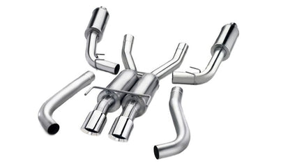Corsa 2018-2023 Ford Mustang GT Fastback 5.0L 3in Cat-Back System Dual Rear Exit w/ 4in Black Tips