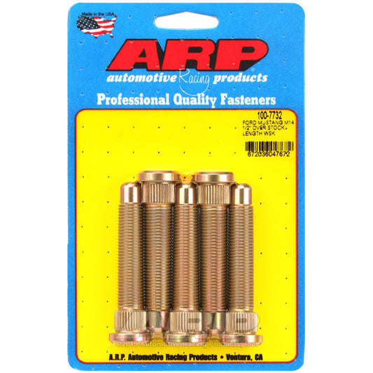 ARP 2015+ Ford Mustang GT M14 1/2in Over Stock Length Wheel Stud Kit