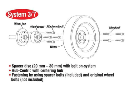 Eibach Pro-Spacer System 20mm Black Spacer - 2015 Ford Mustang Ecoboost / V6 / GT